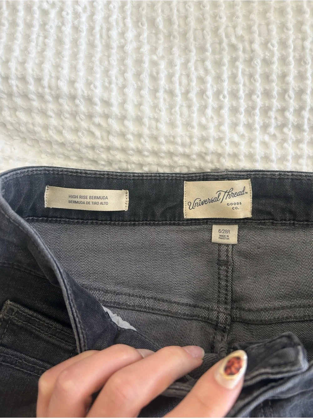 Universal Thread Black Denim Jean Shorts